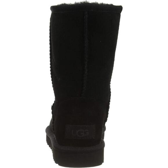 UGG Womens Classic Short Ii Boots Black Size 6 - Picture 3 of 7
